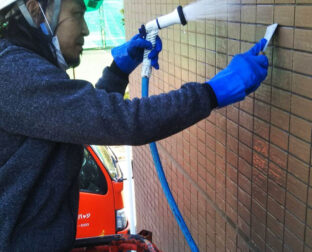 タイル洗浄 新築タイル洗い